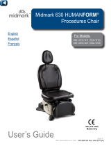 Midmark 630 Human Form® Procedures Chair (-010 thru -013, -020 thru -023) Guía del usuario