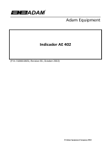 Adam Equipment AE402 Manual de usuario