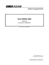 Adam Equipment MDW 250L Manual de usuario
