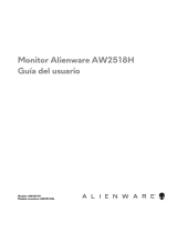 Alienware AW2518H Guía del usuario