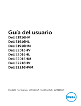Dell E1916HM Guía del usuario