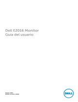 Dell E2016 Guía del usuario