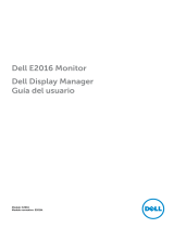 Dell E2016 Guía del usuario