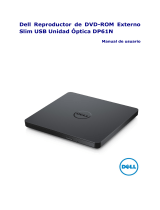 Dell External USB Slim DVD ROM Optical Drive DP61N Guía del usuario