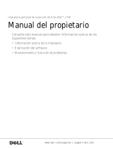 Dell J740 Personal Inkjet Printer El manual del propietario