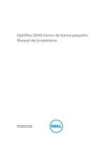 Dell OptiPlex 5040 El manual del propietario