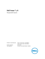 Dell Venue 8 Serie El manual del propietario