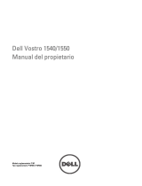 Dell Vostro 1550 Manual de usuario