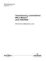 Micro Motion Transmisores y controladores serie 3000 MVD El manual del propietario