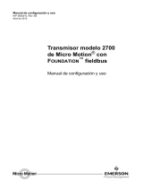 Micro Motion Transmisor modelo 2700 con FOUNDATION fieldbus El manual del propietario