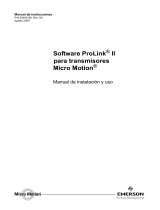 Micro Motion Software ProLink II Guía de instalación