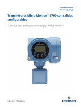 Micro Motion Transmisores 5700 con salidas Guía de instalación