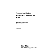 Micro Motion Transmisor Modelo RFT9739 de Montaje en Rack Guía de instalación