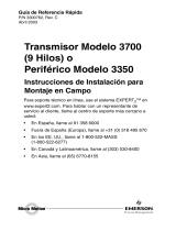 Micro Motion Transmisor Modelo 3700 9 Hilos o Periférico Modelo 3350 Guía de instalación