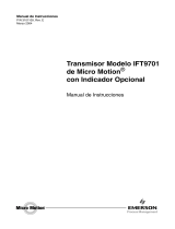 Micro Motion Transmisor Modelo IFT9701 con Indicador Opcional Guía de instalación