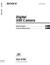 Sony Cyber Shot DSC-D700 Manual de usuario
