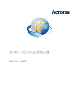 ACRONIS Backup Cloud Manual de usuario