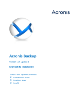 ACRONIS Backup para PC 11.5 Update 3 Manual de usuario