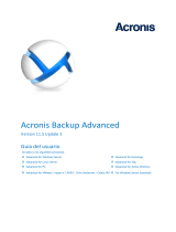 ACRONIS Backup Advanced 11.5 Manual de usuario