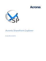 ACRONIS SharePoint Explorer Guía del usuario