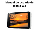 Acer Iconia W3 Manual de usuario