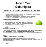 Manual del Usuario Acer Iconia W4-820 Guía de inicio rápido