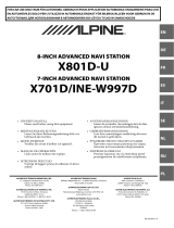 Alpine Serie X701D-A5 El manual del propietario