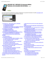 Archos 32 Internet Tablet Manual de usuario
