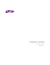 Avid Interplay Interplay Central 1.7 Manual de usuario