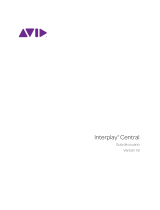 Avid Interplay Central 1.8 Manual de usuario
