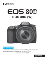 Canon EOS 80D Instrucciones de operación