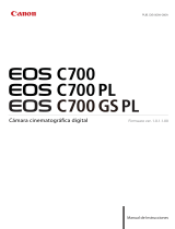 Canon EOS C700 Instrucciones de operación