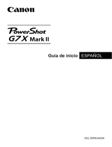 Canon PowerShot G7 X Mark II Guía de inicio rápido