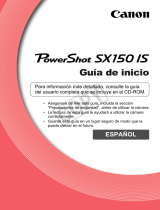 Canon Powershot SX150 IS Guía de inicio rápido