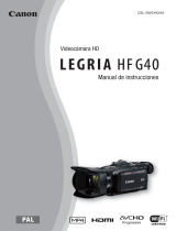 Canon LEGRIA HF G40 Manual de usuario