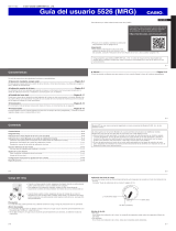 Casio 5526 MRG Manual de usuario