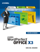 Corel WordPerfect Office X3 Instrucciones de operación