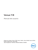 Dell Venue 8 Serie Manual de usuario