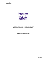 ENERGY SISTEM MP3 ELEGANCE 4300 COMPACT Manual de usuario