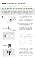 HTC Desire 526G Dual Sim Guía de inicio rápido