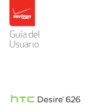HTC Desire 626 Verizon Wireless Manual de usuario