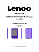 Lenco XEMIO-858 Manual de usuario