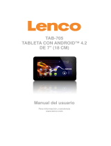 Lenco Tab 705 Manual de usuario