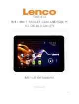Lenco Tab 813 Manual de usuario