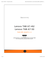 Lenovo Tab A7-50 Guía del usuario