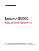 Lenovo IdeaTab S5000 Guía de inicio rápido