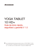 Lenovo Yoga Tab 10 HD+ Guía de inicio rápido