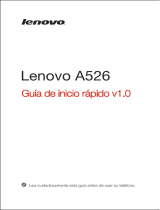 Lenovo A526 Guía de inicio rápido