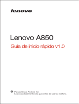 Lenovo A850 Guía de inicio rápido