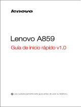 Lenovo A859 Guía de inicio rápido